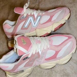 New Balance Pink and White Athletic Shoes